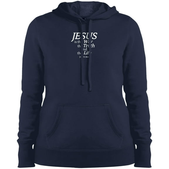 Jesus is the Way Ladies Pullover Hooded Sweatshirt