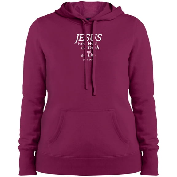 Jesus is the Way Ladies Pullover Hooded Sweatshirt