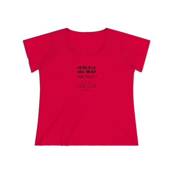 Jesus is the Way Women's Curvy Tee