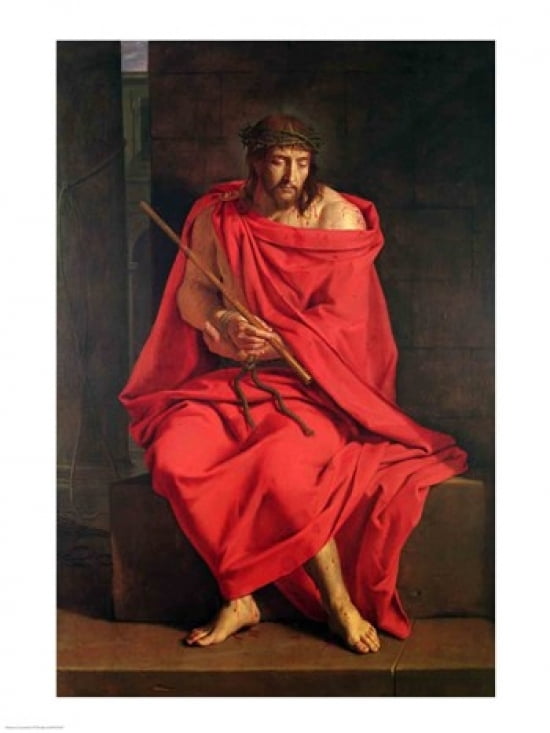 Jesus mocked Canvas Art - Philippe De Champaigne (24 x 36)