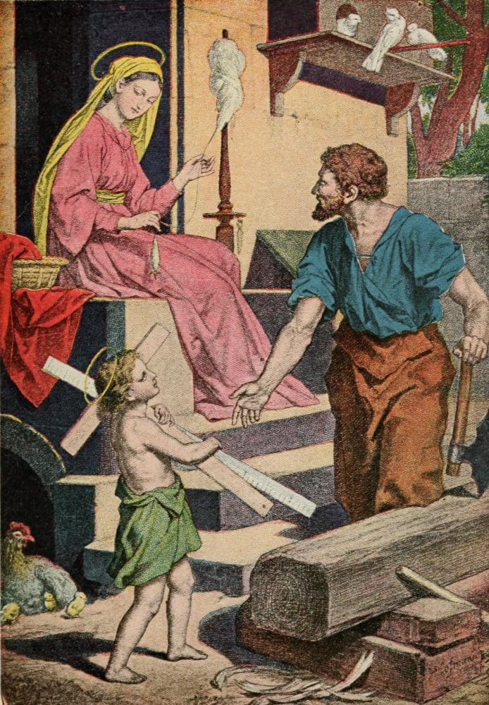 Jesus of Nazareth 1917 His boyhood at Nazareth Canvas Art - Unknown (24 x 36)