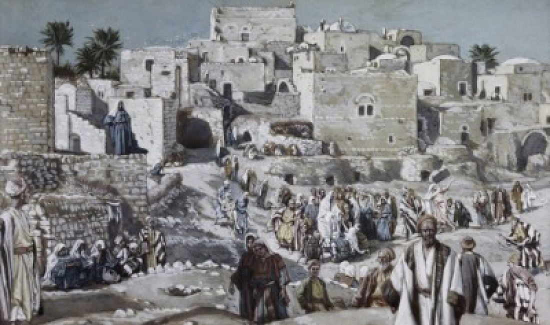 Jesus on His Way to Jerusalem James Tissot (1836-1902French) Canvas Art - James Tissot (18 x 24)