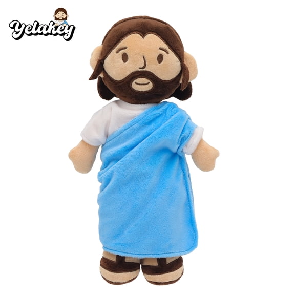 Jesus plush toy, Savior holiday gift, prayer themed religious toy, suitable for churches, Sunday schools, Christmas, Easter, home decoration, and inspirational gifts