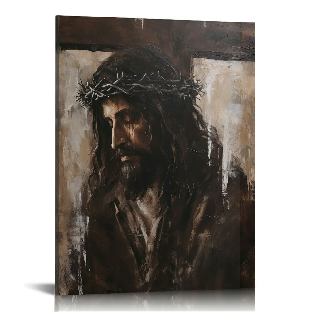 Jesus wall art decor Christian wall art, Jesus Canvas Wall Art Print ...