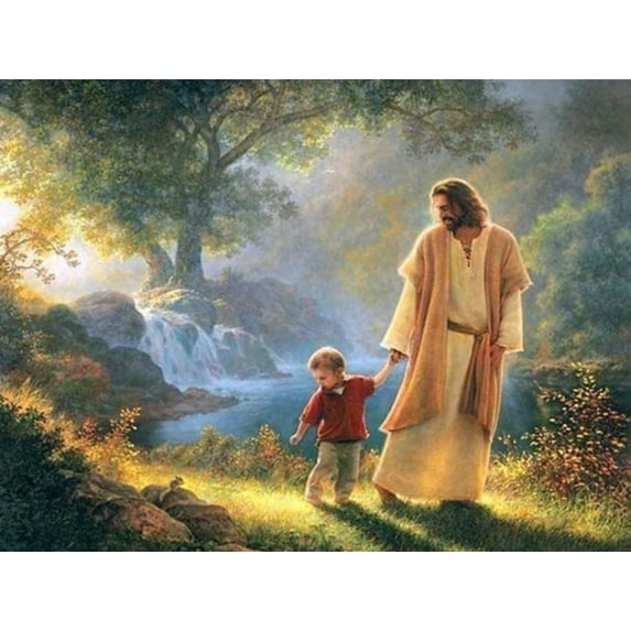 Jesus with Child | Cross Stitch Needlework Embroidery Kits (print