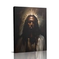 thumbnail image 1 of “Jesus with Golden Crown of Thorns (Sacred Tone)” Spiritual Canvas Wall Art Ready to Hang for Living Room and Bedroom, 1 of 8