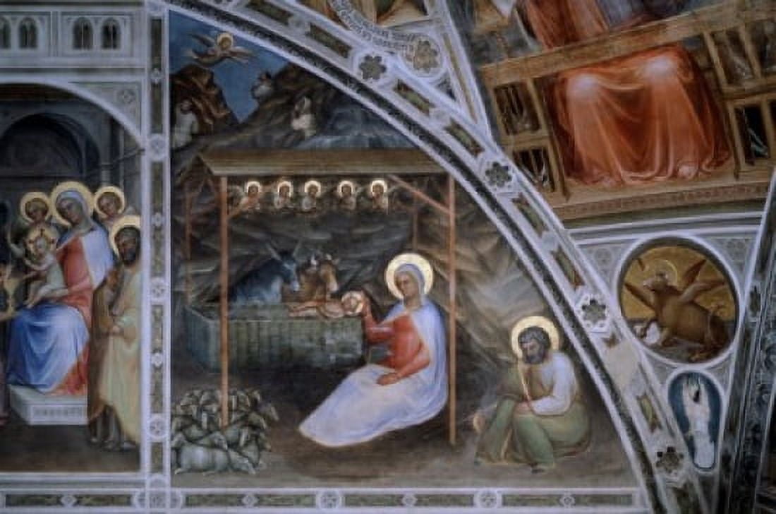 Jesuss Birth from Stories of Christ Giusto di Giovanni de Menabuoi (d ca1393 Italian) Baptistery of the Cathedral Padua Canvas Art - Giusto di Giovanni de Menabuoi (18 x 24)