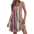 thumbnail image 1 of Jesvior Summer Dresses for Women Casual Loose Sleeveless A-Line Tank Dress with Pockets Knee Length Boho Floral Printed Beach Sundress, 1 of 5
