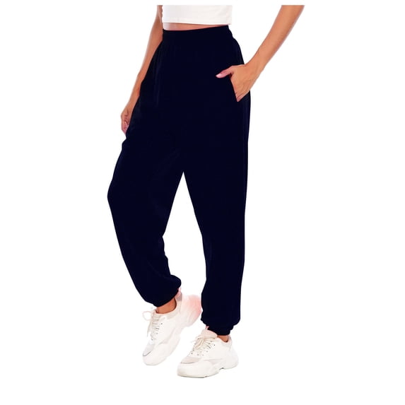 Jesvior Women'S Casual Jogger Pants Elastic Waist Drawstring Sweatpants Trousers with Pockets for Running Lounge Gym Workout