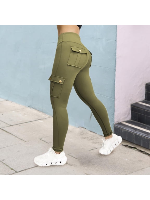 Women'S High Waisted Yoga Pants with Pockets Tummy Control Workout Leggings Running Athletic Gym Activewear