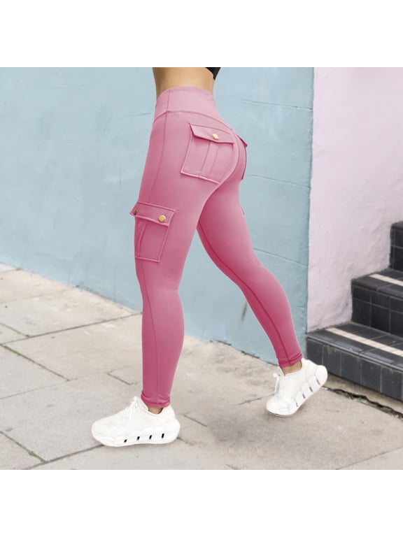 Women'S High Waisted Yoga Pants with Pockets Tummy Control Workout Leggings Running Athletic Gym Activewear