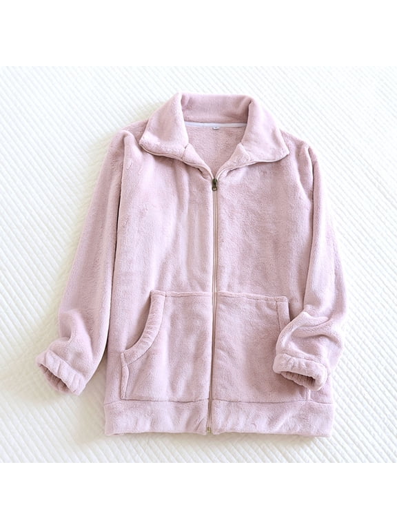 Women'S Long Sleeve Flannel Shacket Casual Fleece Lined Button Down Shirt Jacket with Pockets for Fall Winter