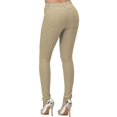 thumbnail image 1 of Jesvior Women'S Slim Fit Zipper Front Mid Waist Elastic Bottom Pants Casual Trousers with Pockets for Daily Party Spring Summer, 1 of 1