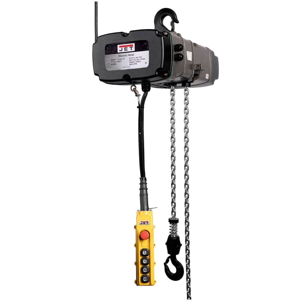 Jet 1 Ton Electric Chain Hoist 15' Lift