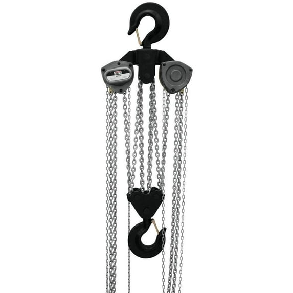Jet 109110 L-100-1500WO-10, 15-Ton Hand Chain Hoist With 10' Lift & Overload Protection