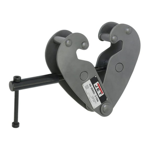 Jet 202750 Black, Steel, 5000 Lbs Max Weight, Manual Beam Lifting Clamp