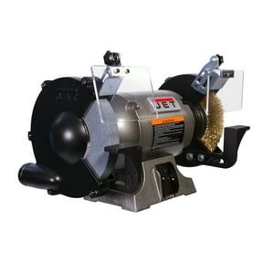 Jet 577128 Shop Bench Grinder JBG 8W with Grinding Wheel and Wire Wheel System