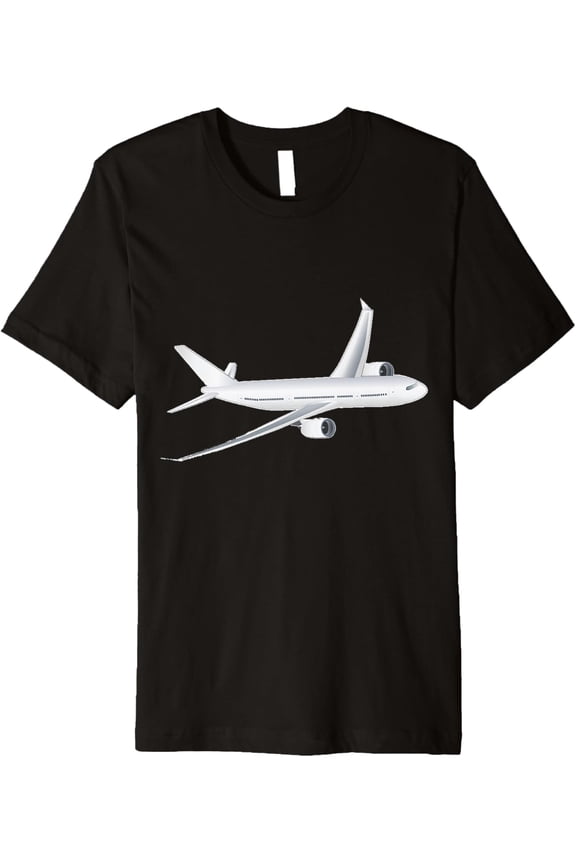 Jet Airplane Premium T-Shirt men and women can wear, black, white, gifts