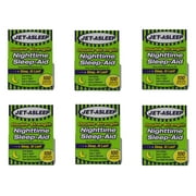 Jet-Asleep Double Strength Nighttime Sleep-Aid Caplets, 100 Ea, 6 Pack