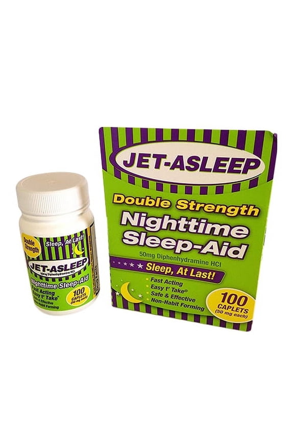 Double Strength Nighttime Sleep-Aid Caplets, 100 Ea