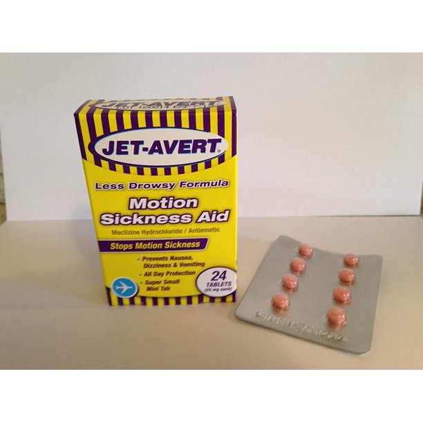 JetAvert Motion Sickness Aid Tablets 24 Count