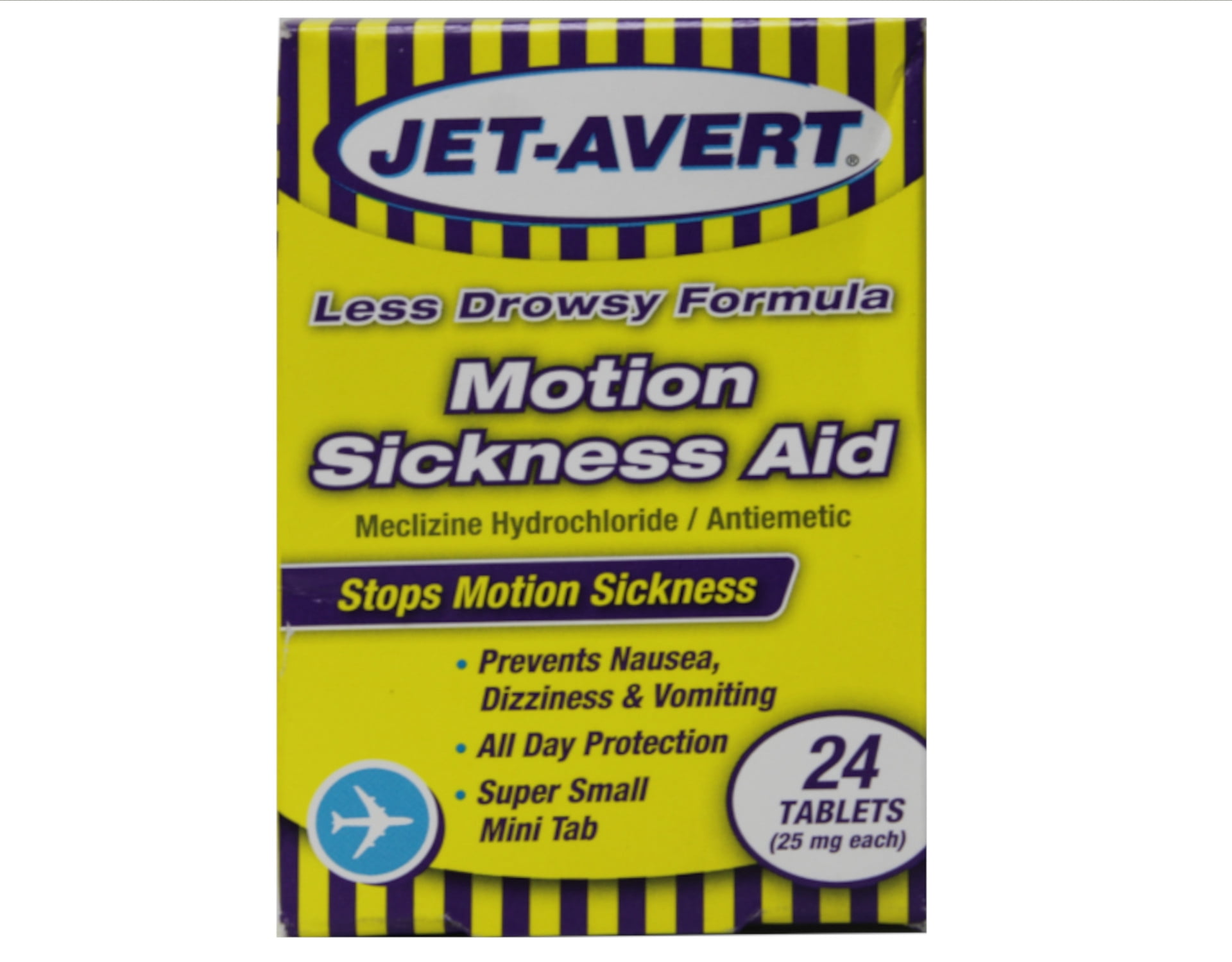 JetAvert Motion Sickness Aid Tablets, 24 Ea