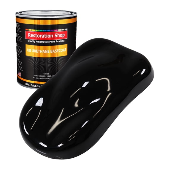 Jet Black 1 Gallon URETHANE BASECOAT Car Auto Body Paint
