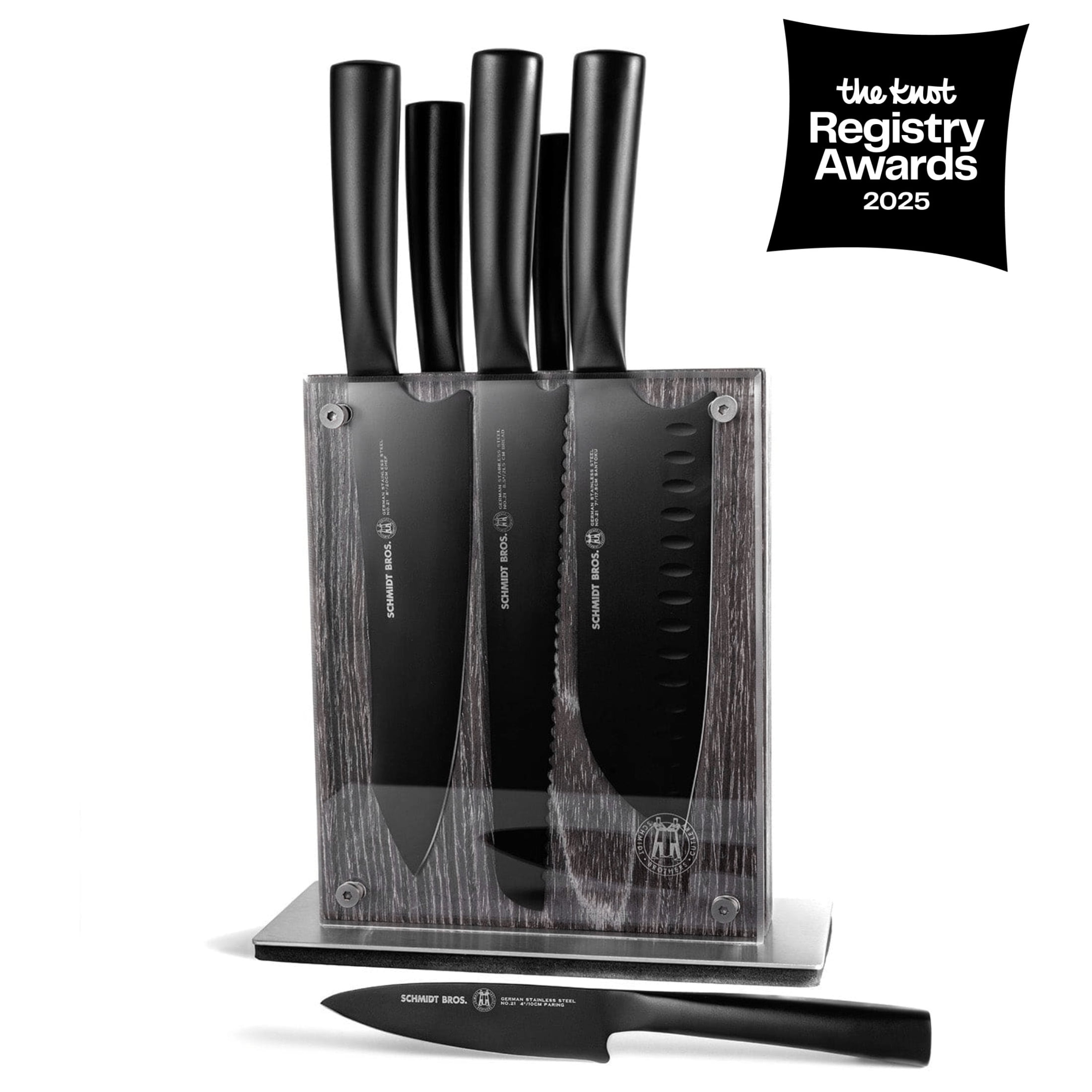 Jet Black, 7-Piece Knife Block Set