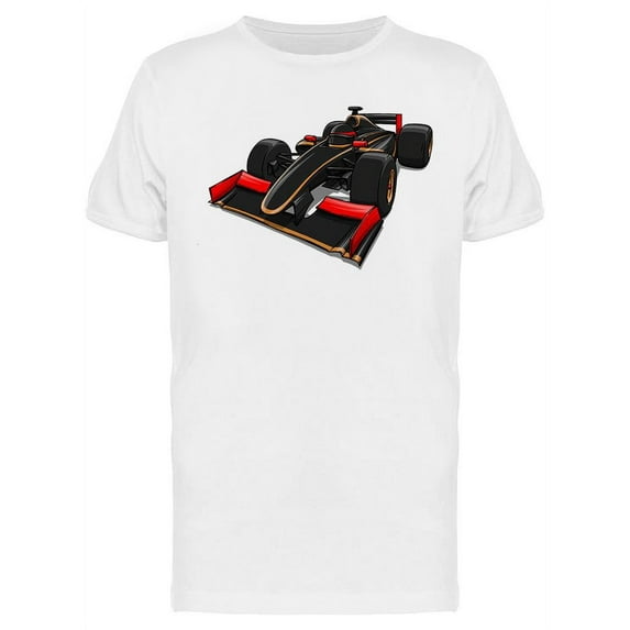 Jet Black And Red Racing Car. T-Shirt Men -Image by Shutterstock, Male x-Large