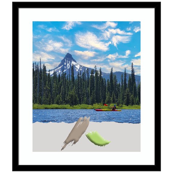 Jet Black Picture Frame, Photo Frame, Art Frame