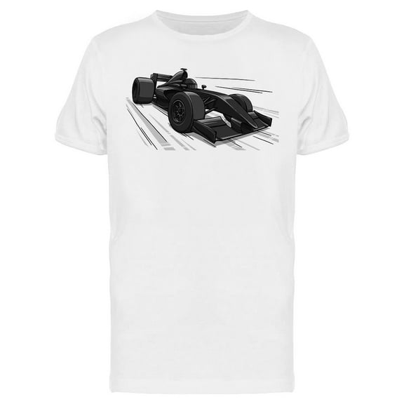 Jet Black Racing Car T-Shirt Men -Image by Shutterstock, Male XX-Large