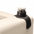 Jet Black Silicone Couch Armrest Cup Holder Drink Holder for Sofas and ...