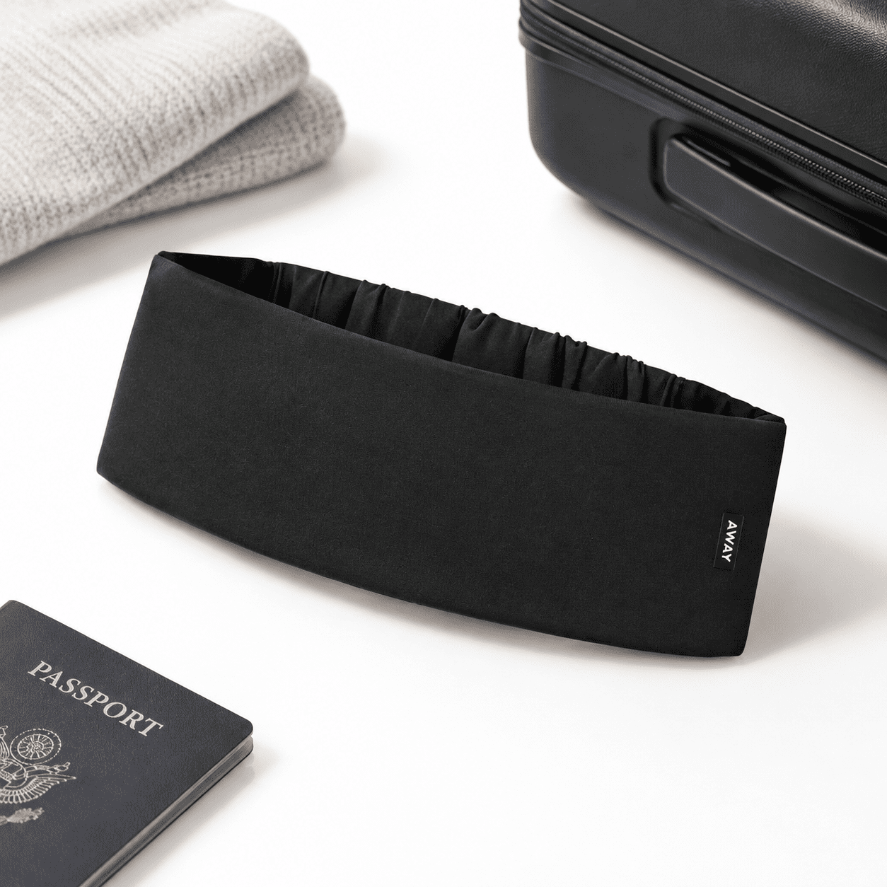 Jet Black Sleep Mask for Sleeping and Travel, Thermoregulating Eye Mask ...