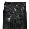 thumbnail image 1 of Jet Black Straight Clip Ins with a Free Eye Lash Extensions, 1 of 6