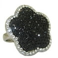 thumbnail image 1 of Jet Black & White Crystal Wholeale Ring, 1 of 1