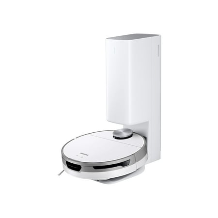 Samsung - Jet Bot+ Robot Vacuum with Clean Station - White