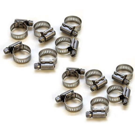Jet Breeze Hose Loop Clamps 200812 | 1/2 - 29/32 Inch SS (Set of 12)