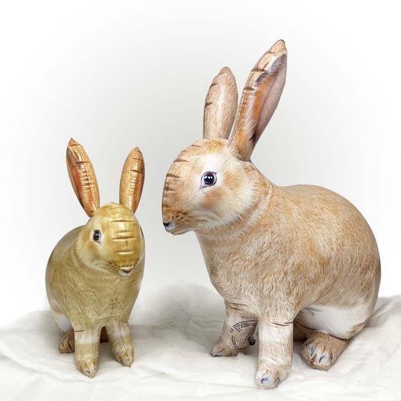 Jet Creations 2 pc Bunny Rabbit Inflatable Birthday Party Stuffed Animal Toys