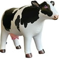 thumbnail image 1 of Jet Creations 37" Long Inflatable Cow Toys, Milk White Lifelike Blow-Up Cow Toy Figure for Decoration or Play, Livestock Theme Party, Pool, Birthday, VBS, Photo Prop, Easy to Inflate, 1 pc, 1 of 6