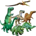thumbnail image 1 of Jet Creations Dinosaur Collection Trex Brachiosaurus Triceratops Raptor and Other Dinosaurs 7 Piece, Size 37+ inch, JC-DINO7, 1 of 6