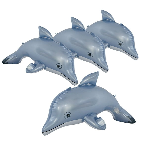 Jet Creations Inflatable Dolphin 4-Pack Play/Bath Toy