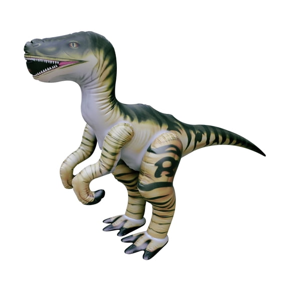 Jet Creations Large Inflatable Velociraptor Dinosaur - Durable & Lifelike - 51 Inches, Multi