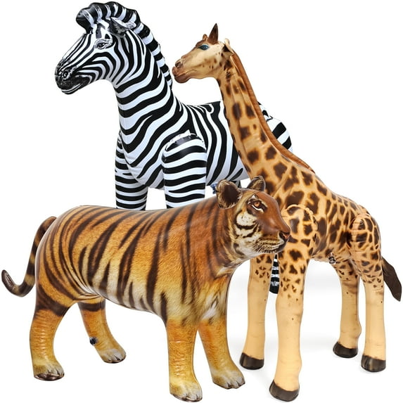 Jet Creations Yard Inflatable, Giraffe, Zebra, Tiger, 225-40"