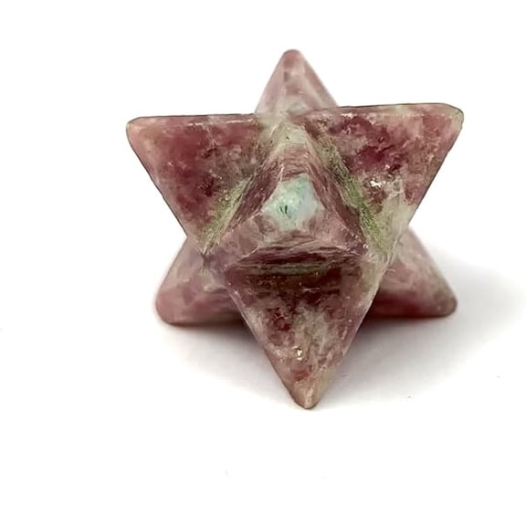 Crystal Lepidolite Merkaba Decorative Stone