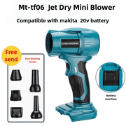 Jet Dry Mini Blower,Jet Fan 96000 RPM Wind Speed Control Compatible with Dewalt 20V Bosch Makita Ryobi Milwaukee Lithium BatterySuper Jet Fan Blower for Drying, Cleaning