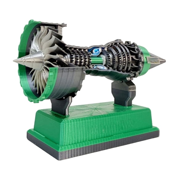 Jet Engine Model Kit TR900 Miniature Turbofan 3D Printing Toy Suitable for Teens Learning and Fun with Rotatable Feature