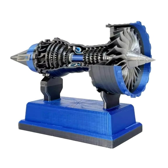 Jet Engine Model TR900 Turbofan 3D Printing Toy for Teens with Rotatable Feature