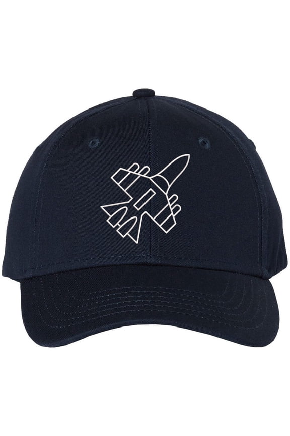 Jet Fighter Embroidered Baseball Cap Airplane Pilot Gift Dad Hat Aviation Aircraft (NavyBlue)