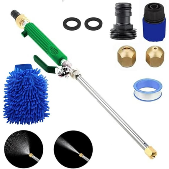 Jet Flux Pressure Washer,Upgraded 2-in-1 Jet Flux Power Washer with 2 Jet Different Nozzle and Hose Quick Connectors for Car, Patio