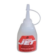 Jet Glue Super Jet Medium Viscosity Cyanoacrylate Glue, Multicolor, 2 oz